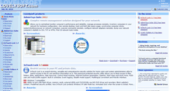 Desktop Screenshot of lovelysoft.com